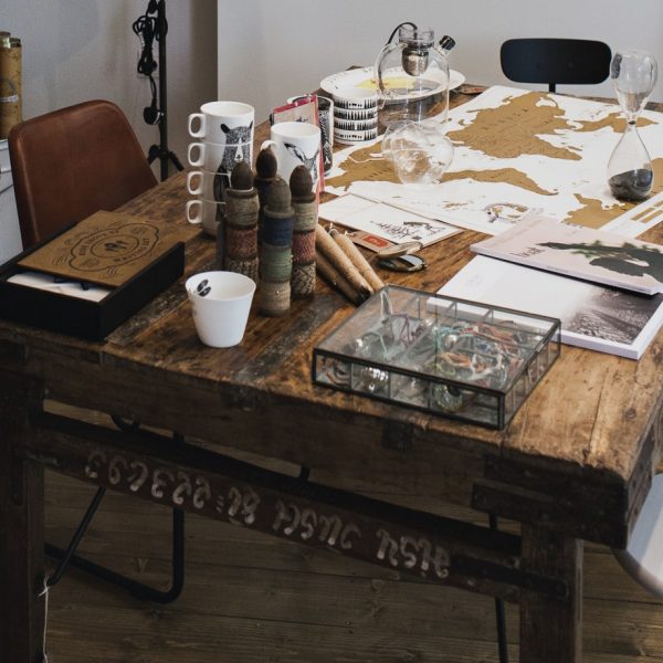 Old Folding Dining Table