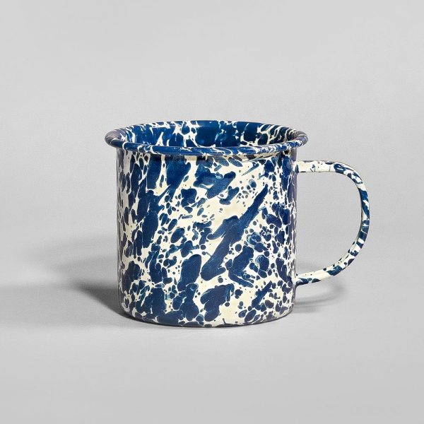 Marbled enamel mug