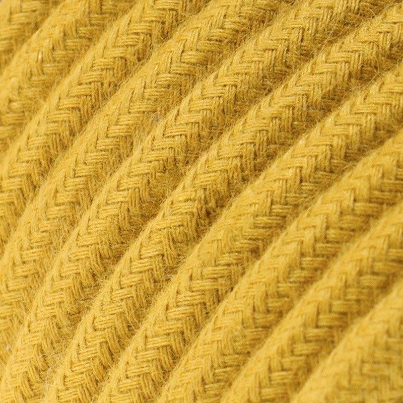 round-electric-cable-covered-by-cotton-solid-color-fabric-rc31-golden-honey