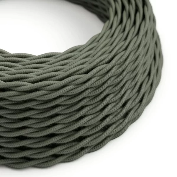 Green Grey Cotton Twisted