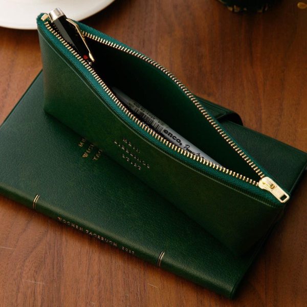 Fastener Pen Case Green