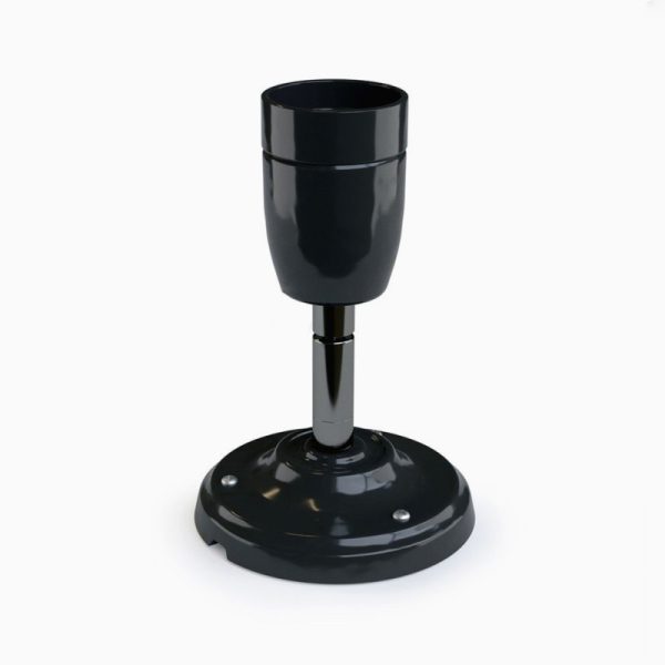 Porcelain 90° adjustable black wall light