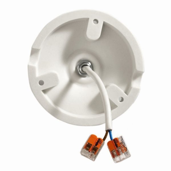 Porcelain 90° adjustable black wall light