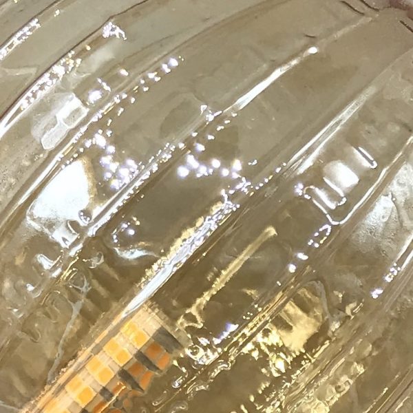 Lined Amber Lamp