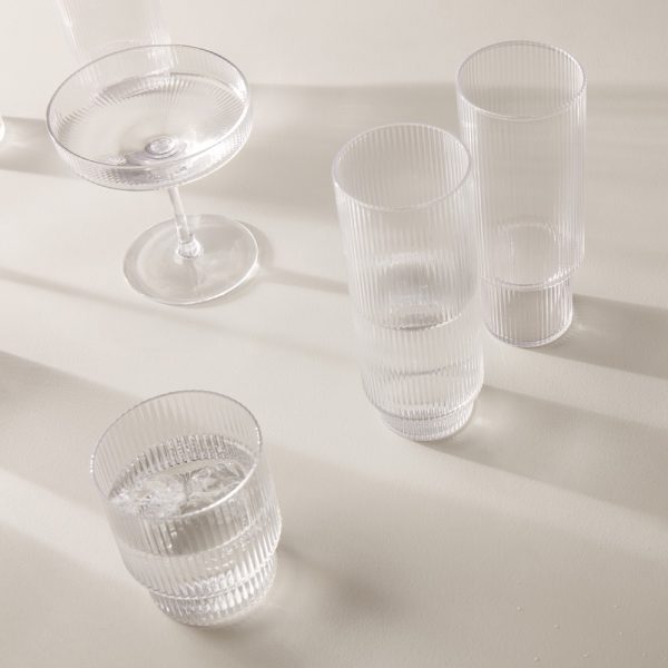 Ripple Champagne Saucers Set