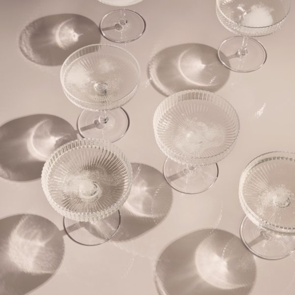 Ripple Champagne Saucers Set