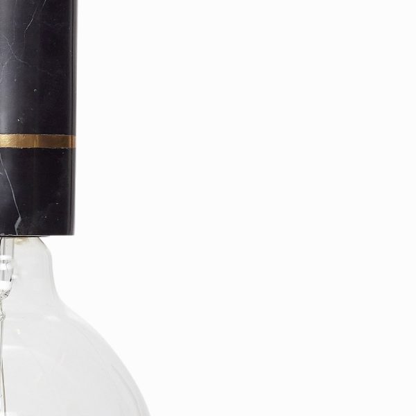 High Marble Pendant Black-Brass