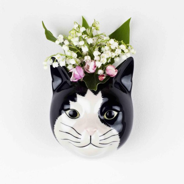 Cat Barney Wall Vase