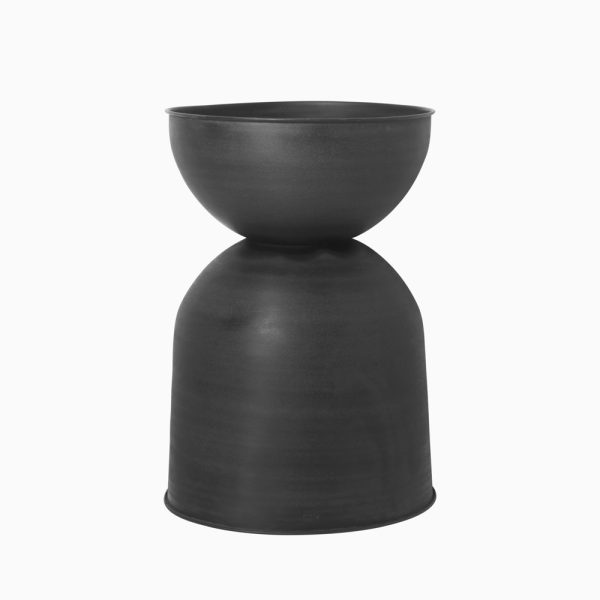 Hourglass Planter Black