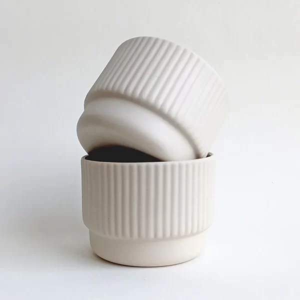 Cappuccino cup sand