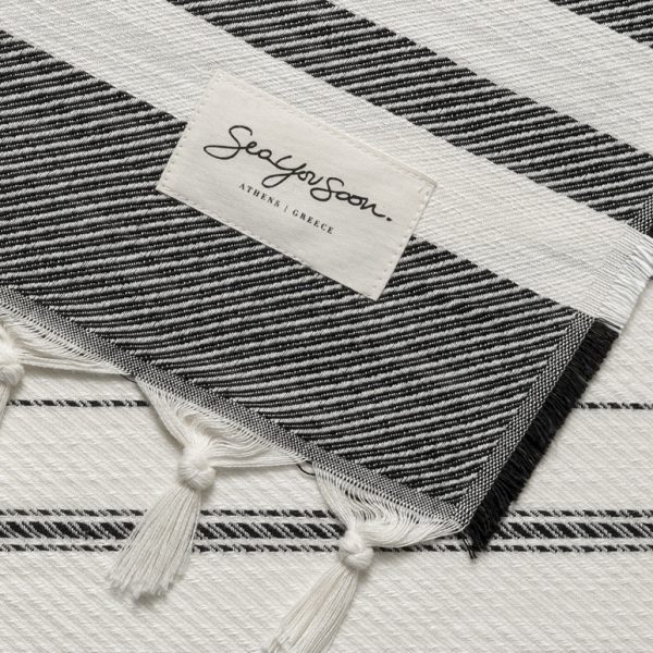 Salina Beach Towel Black
