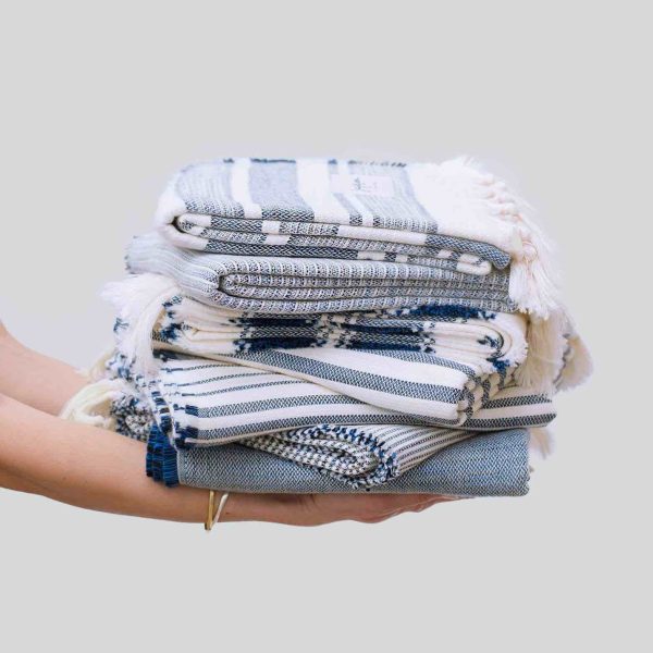 Linosa Beach Towel Sapphire Blue