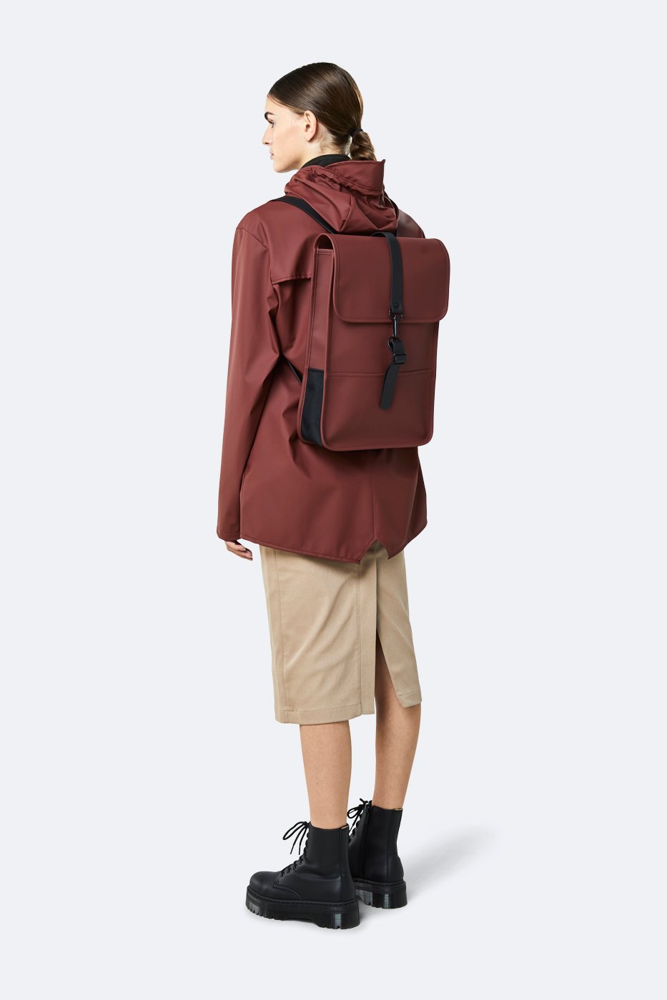 maroon mini backpack