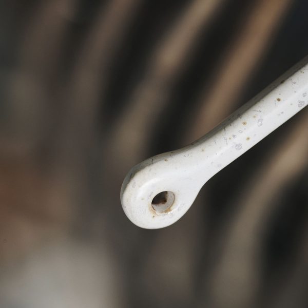 Ceramic Spoon White Grey