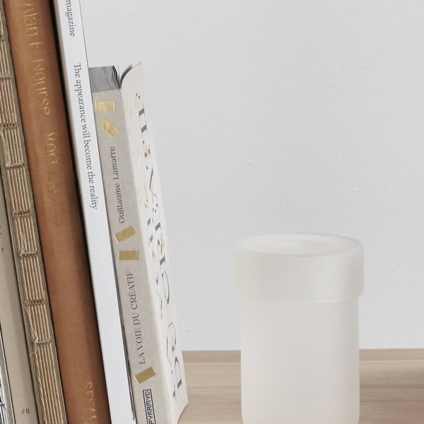 Frosted Jar with Lid