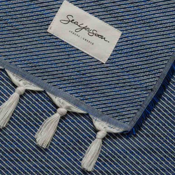 Latina Beach Towel Sapphire Blue
