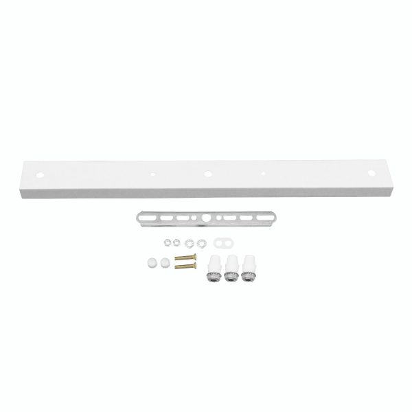 3 holes Ceiling Bar White