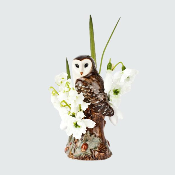 Barn Owl Bud Vase