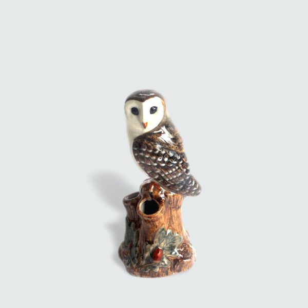 Barn Owl Bud Vase