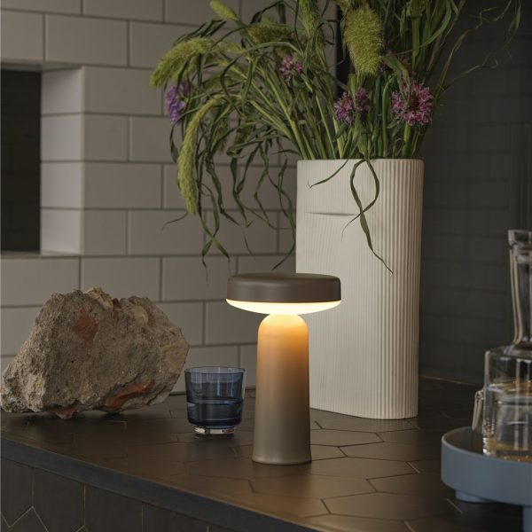 Ease Portable Lamp Black Taupe