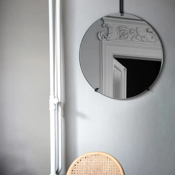 Frameless Wall Mirror Black