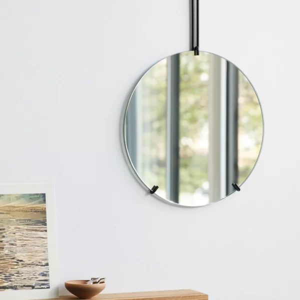 Frameless Wall Mirror Black