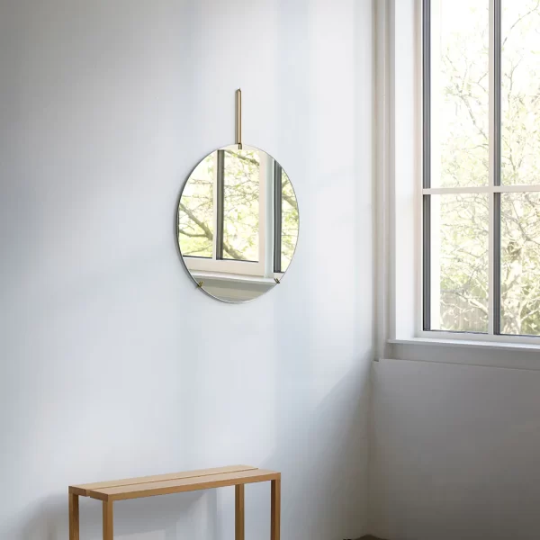 Frameless Wall Mirror Brass