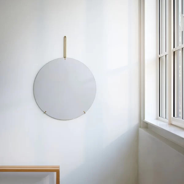 Frameless Wall Mirror Brass