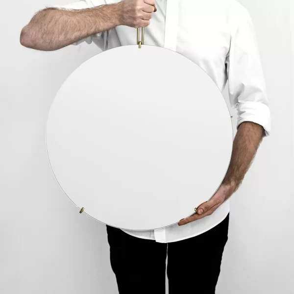 Frameless Wall Mirror Brass