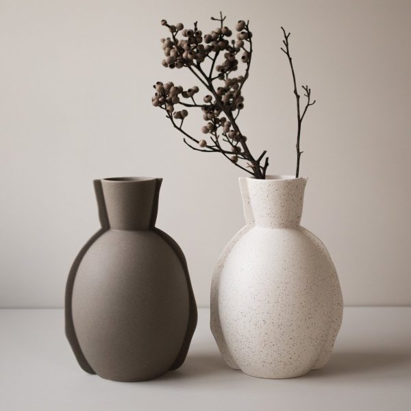 Edge Vase Taupe