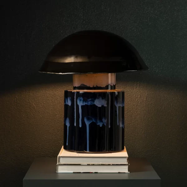 Midnight Blue Glazed Table Lamp