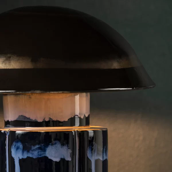 Midnight Blue Glazed Table Lamp