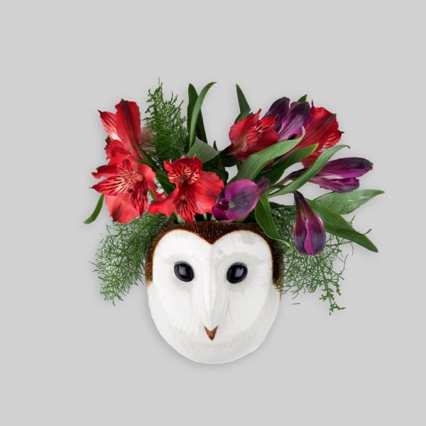 Barn Owl Wall Vase