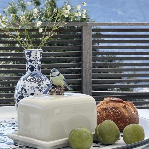 Blue Tit Butter Dish