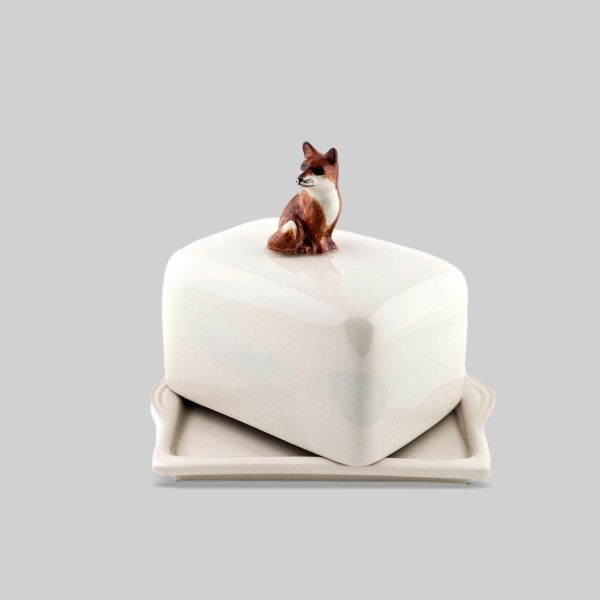 Fox Butter Dish