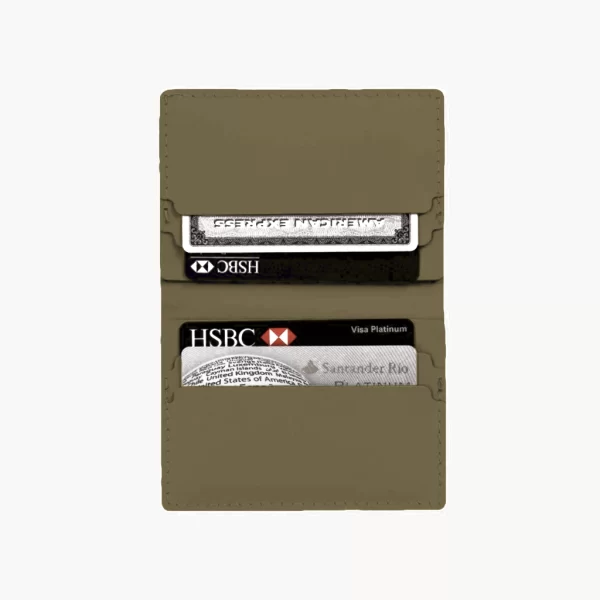 Double Card Holder Olive