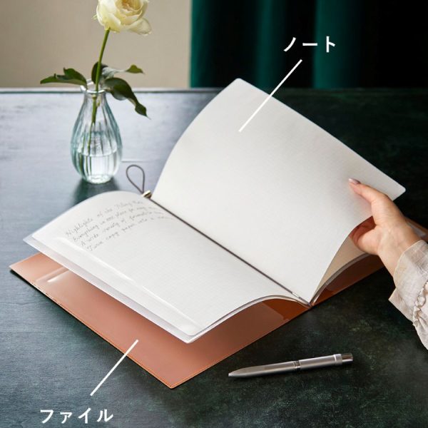 A4 Filing Note Organizer Green