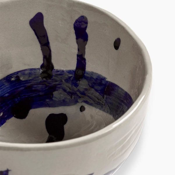 Sophia Blue Ceramic Breakfast Bowl