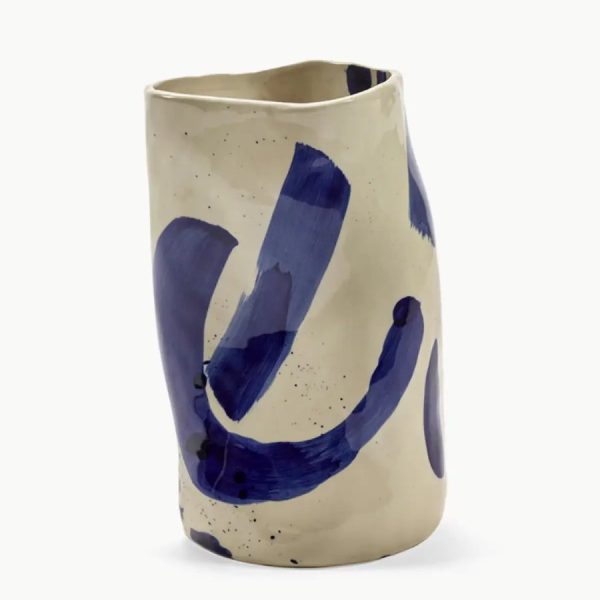 Sophia Blue Ceramic Vase Medium