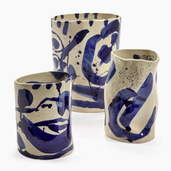 Sophia Blue Ceramic Vase Small