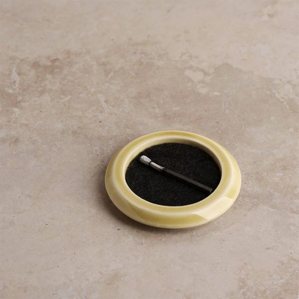 Seto Incence Tray Round Kiesto Yellow