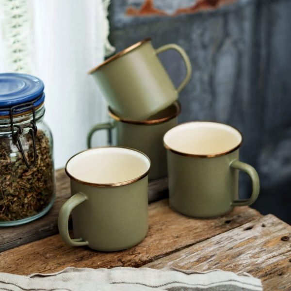 Enamel Mug Olive