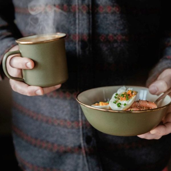 Enamel Mug Olive