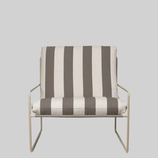 Desert 1-seater Cashmere Stripe Chocolate