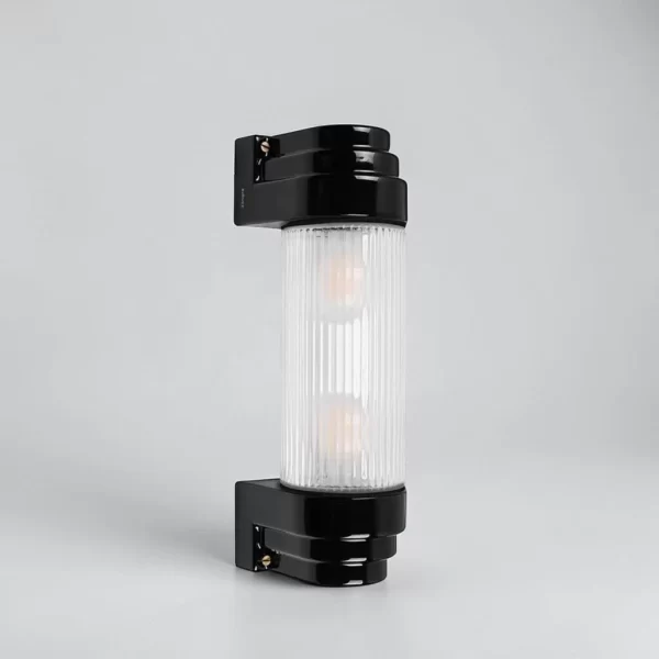 Ribbed Glass Wall Lamp